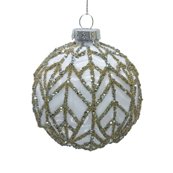 Рождественское украшение JOY HOLY, д 8см, стекло