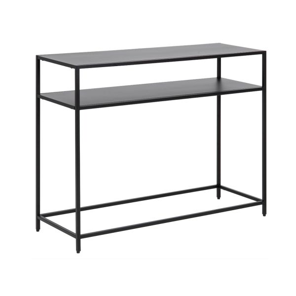 Console table NEWCASTLE 100x35xH79cm, black