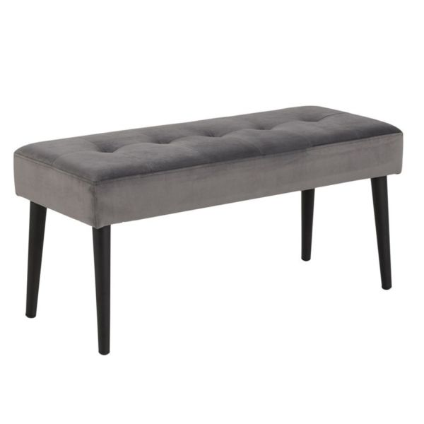 Bench GLORY 95x38xH45cm, dark grey