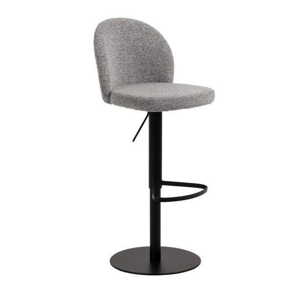 Bar stool PATRICIA grey