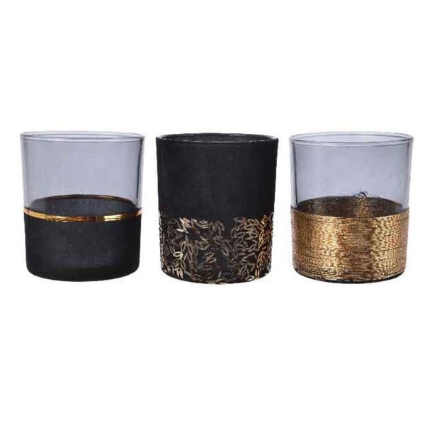 Tealight holder MUST KULD H10cm, mix