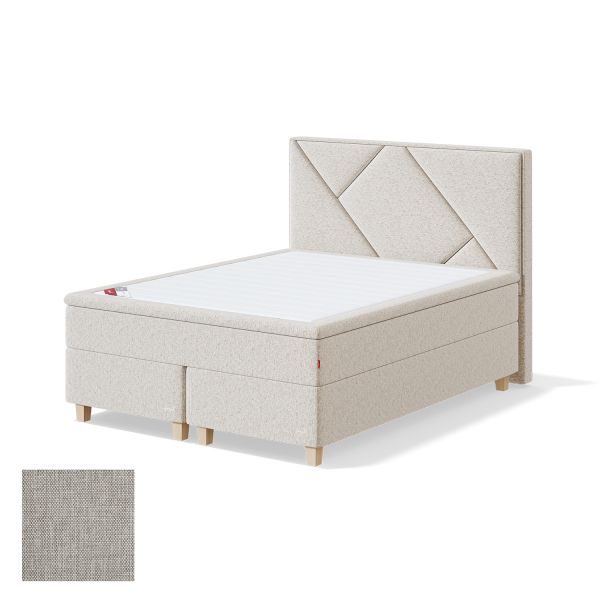 Continental bed RED CONTINENTAL MANGO 140x200cm, medium, beige