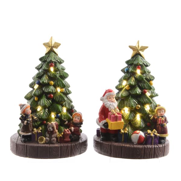 Christmas decoration SHINE LED H15,5cm, fir, mix