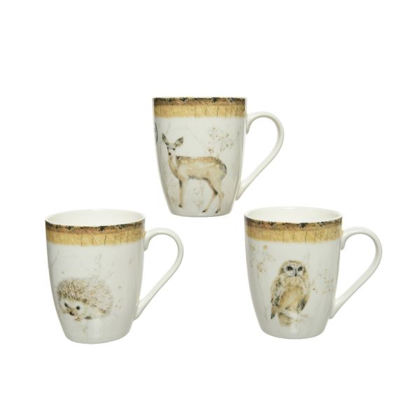 Kruus WILD H10.6cm, portselan, mix