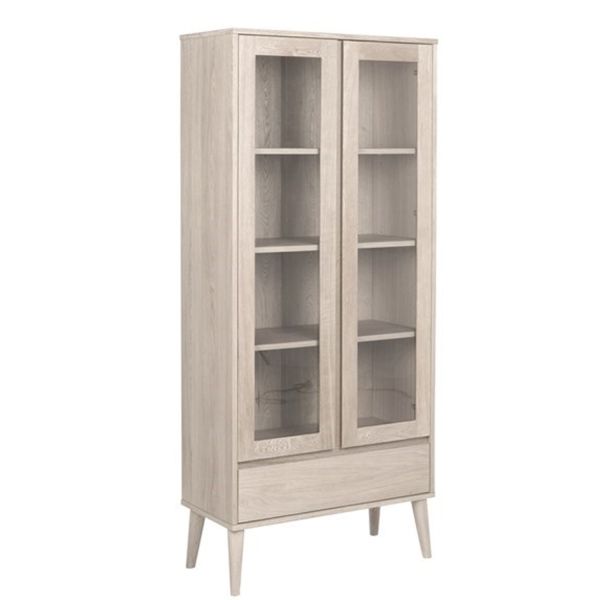 Vitriinkapp NAGANO 37x80xH178cm, tamm