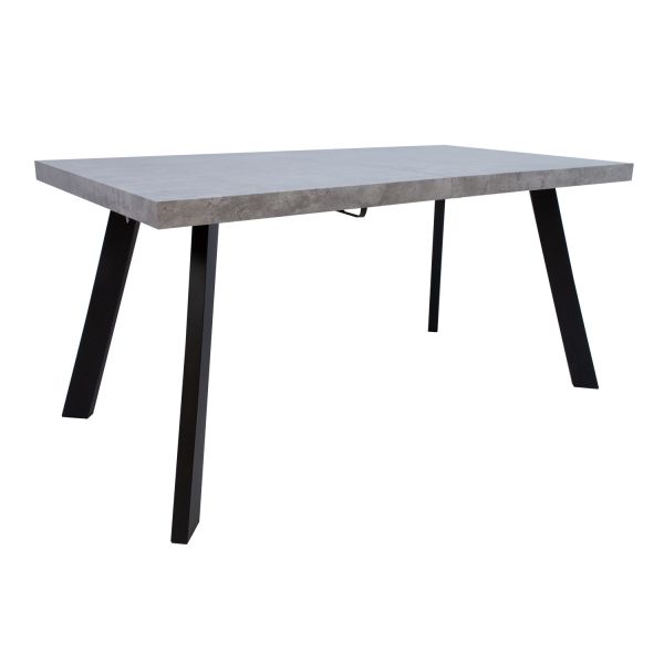Dining table BRIGIT 159/198x84,5xH77cm, concrete