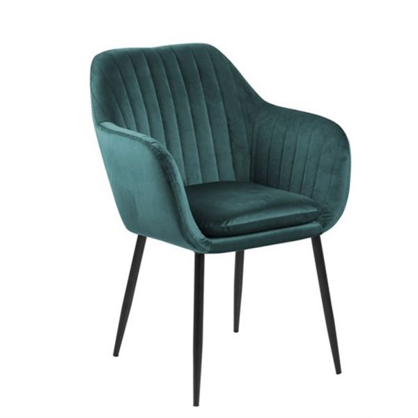 Chair EMILIA bluish green/black