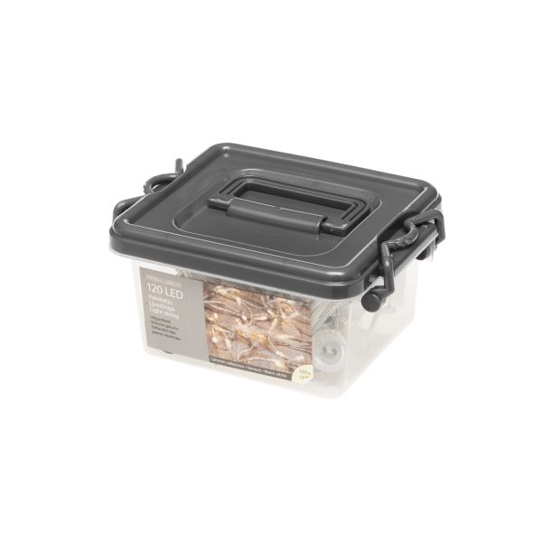 FINNLUMOR LIGHT CHAIN 120LED WARM WHITE TRANSPARENT CABLE