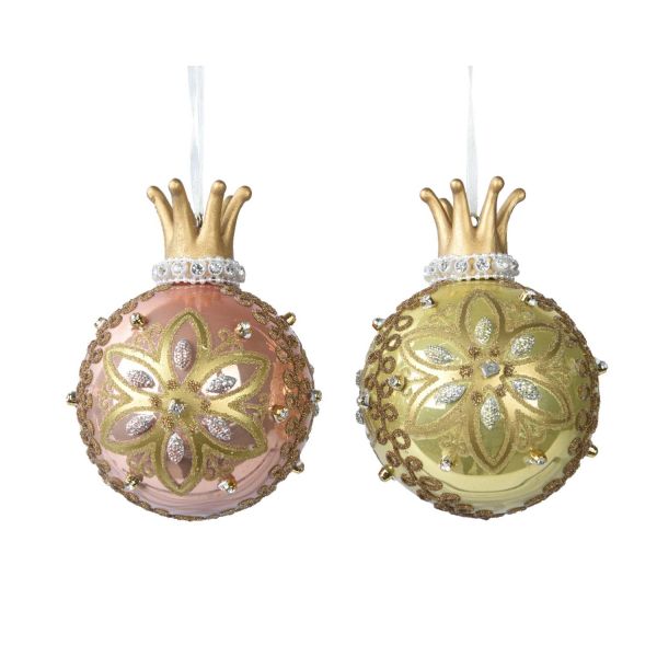 Jõuluehe GLOW CRONE H11cm, klaas, mix