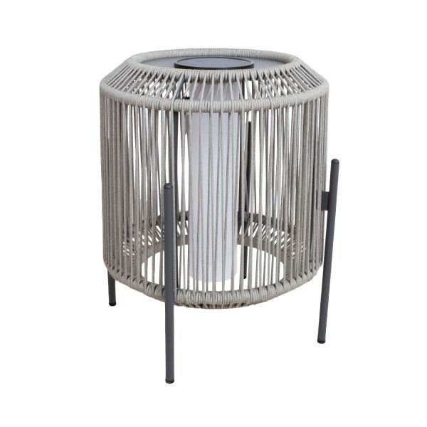 Garden light BREDAMI with solar panel, grey