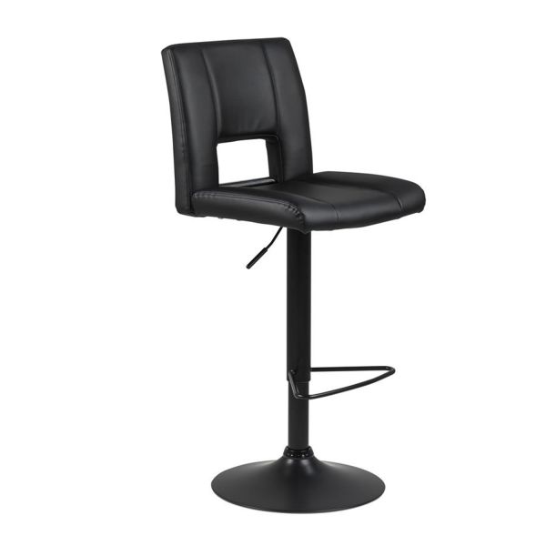 Bar stool SYLVIA black PU/black