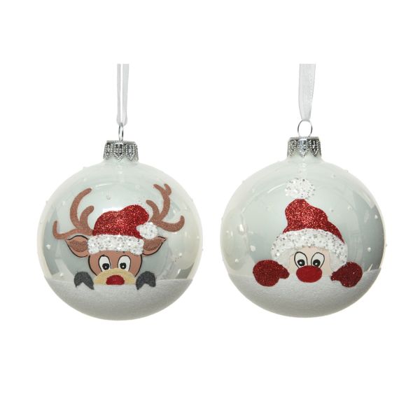 Jõuluehe XMAS FUN D8cm, valge, mix