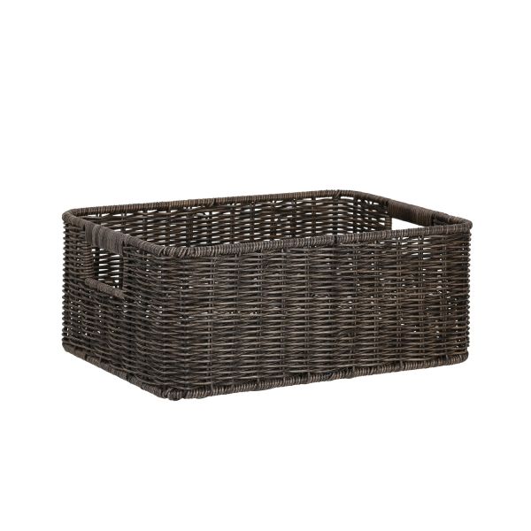 Basket BASILE 34x24xH13,5cm, dark