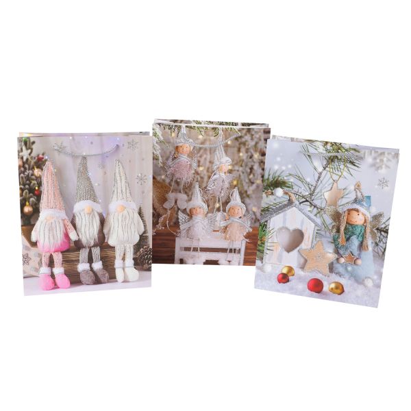 Kinkekott XMAS ELF, 26x32x10cm, mix