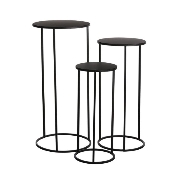 Side table QUINTY D27xH60cm, black