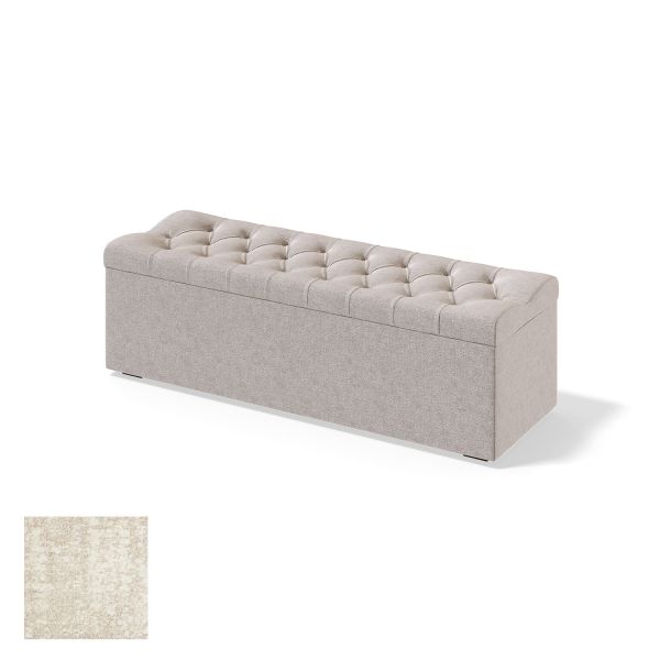 Storage box for continental bed RED/BLACK SOLHALL AVOLA 150cm, beige