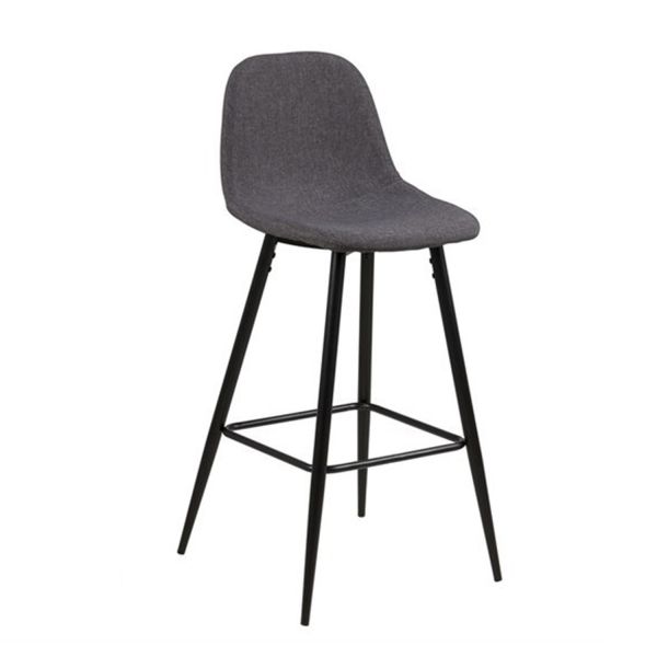 Bar stool WILMA grey/black