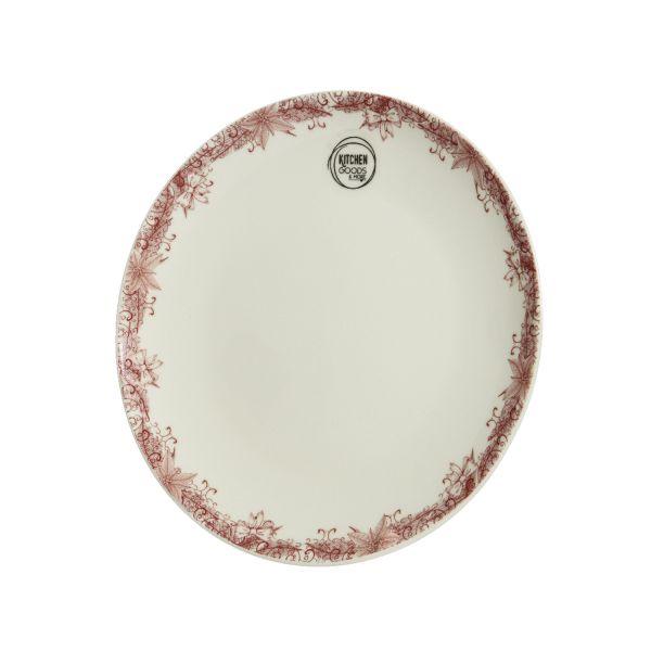 Taldrik RED ORNAMENT D20cm, portselan