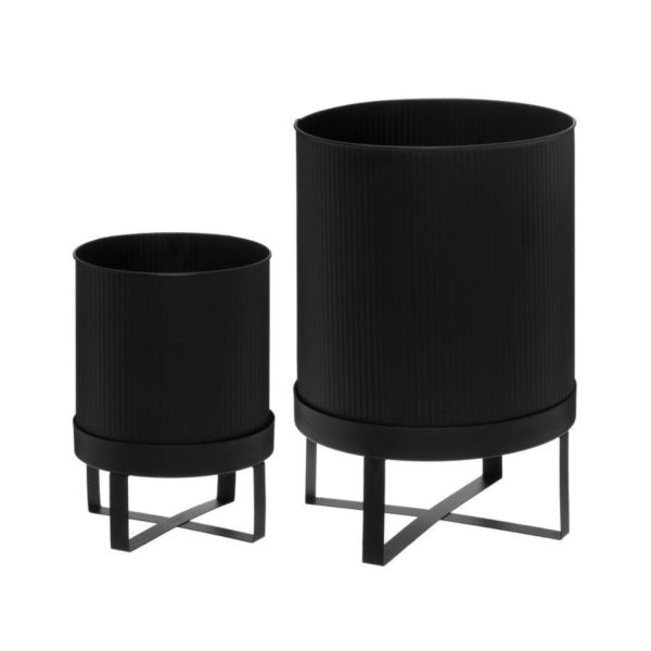 Planter 4Living AUGUST D18xH25,2cm, black