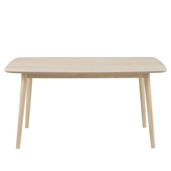 Dining table NAGANO 150x80xH75,5cm, oak/beige