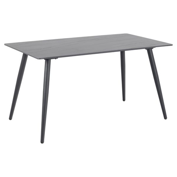 Dining table WICKLOW 140x80xH75cm, black
