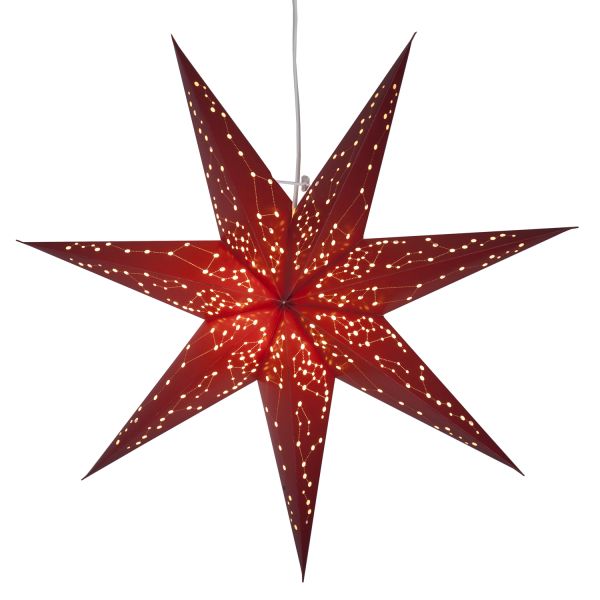 Бумажная звезда GALAXY D60см, красный