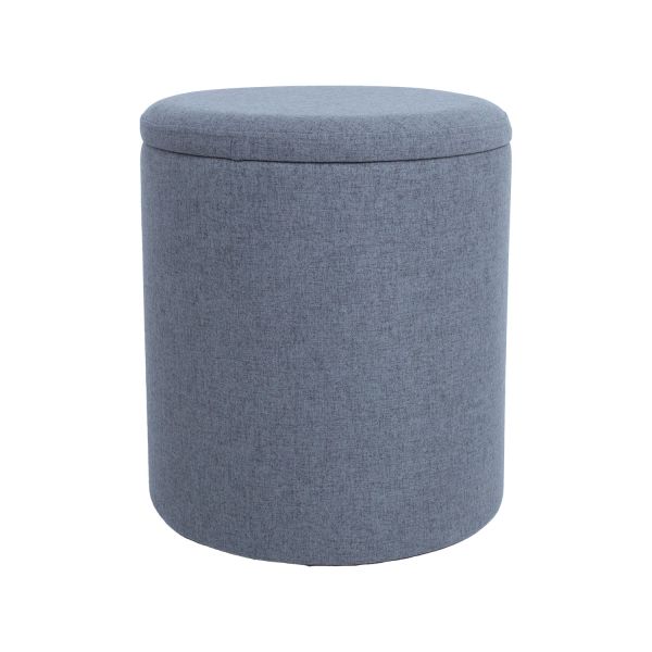 Пуф HAKO D39xH44см, темно-серый, с местом для хранения