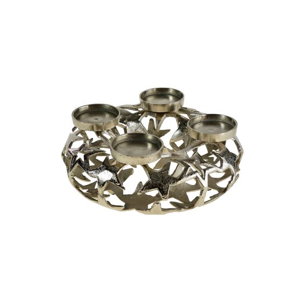 Candle holder STARLIGHT 31x13cm, silver