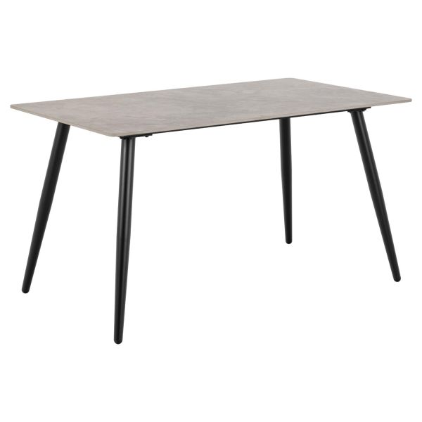 Dining table WICKLOW 140x80xH75cm, grey
