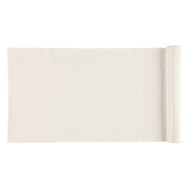 Table runner SOLID 35x140cm white