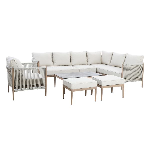 Garden furniture set MEDINA 5-parts, beige