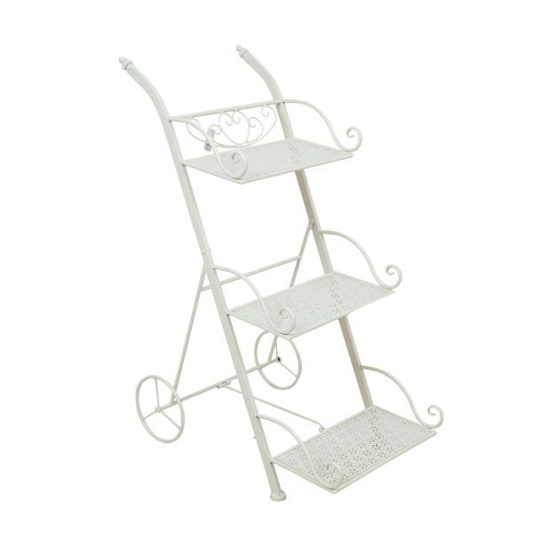 Подставка для цветов SANDY 35x55xH79см, античный белый