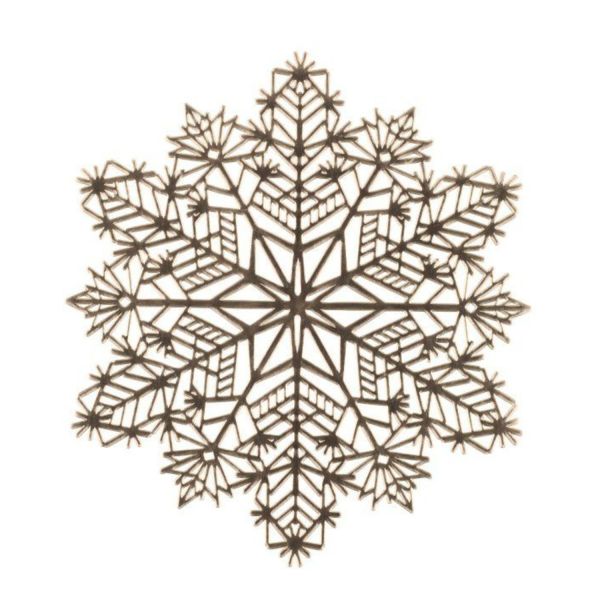 Lauamatt SNOWFLAKE kuldne