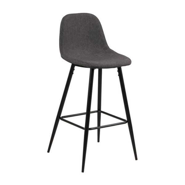 Counter stool WILMA grey/black