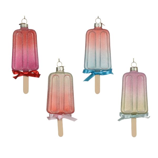 Jõuluehe SHINE ICE CREAM 12cm, klaas, mix