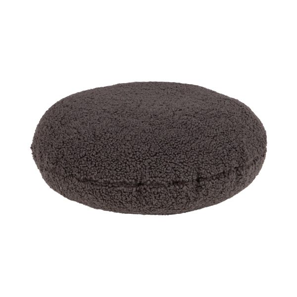 Pillow LARRY round, D40x16cm, grey