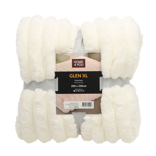Pleed GLEN XL 200x230cm, valge