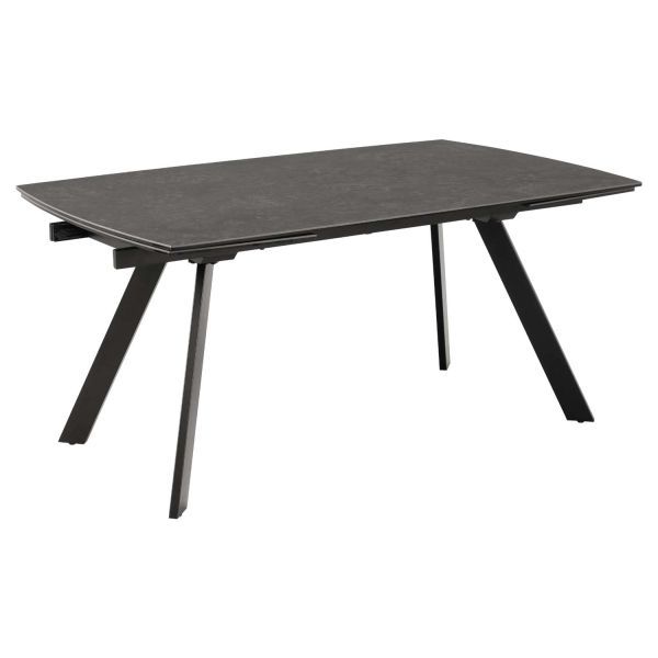 Dining table BLACKBURN 160/240x97xH75cm, black