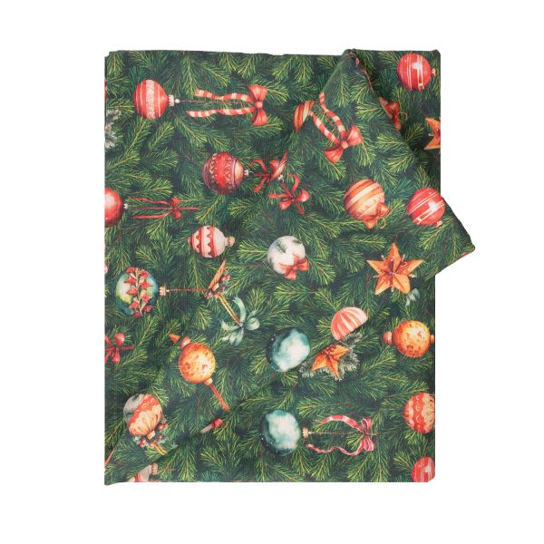 Table mat CHRISTMAS NEW 136x220cm, Christmas decorations on the tree
