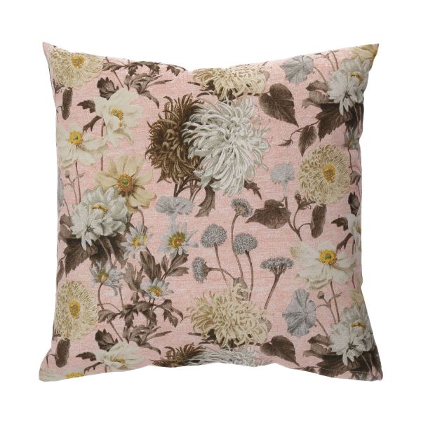 Pillow LONETA NEW 45x45cm, pink chrysanthemum