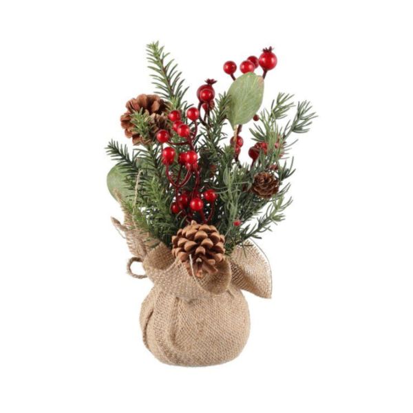 Dekoratsioon ARRAY H30cm, käbid ja marjad