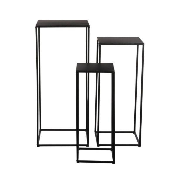 Side table QUINTY 30xH70cm, black