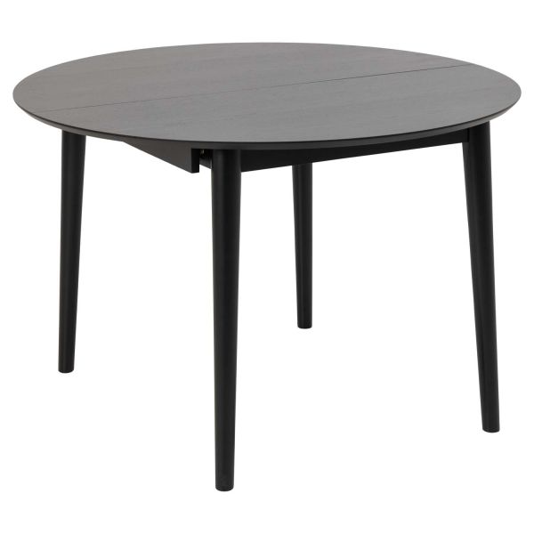 Dining table MONTREUX D115/154xH75cm, black