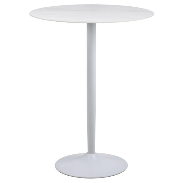Bar table MALTA D80xH105cm, white