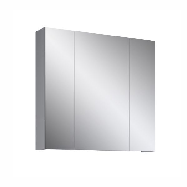 Зеркальный шкаф DEVON 80x16xH75см, белый глянцевый