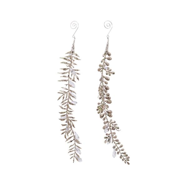 Jõuluehe GLOW LEAF H12cm, mix