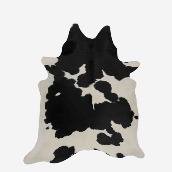 Коровья шкура BLACK-WHITE maxi 3-4м2, 200x210см, чёрный-белый