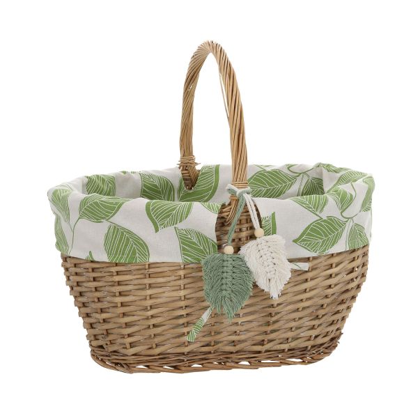 Basket WILLI MIRO 42x31xH23/38cm