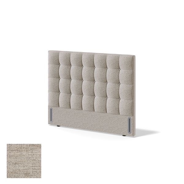 Headboard RED/BLACK BLOCKELIS VERANO 120cm, light beige