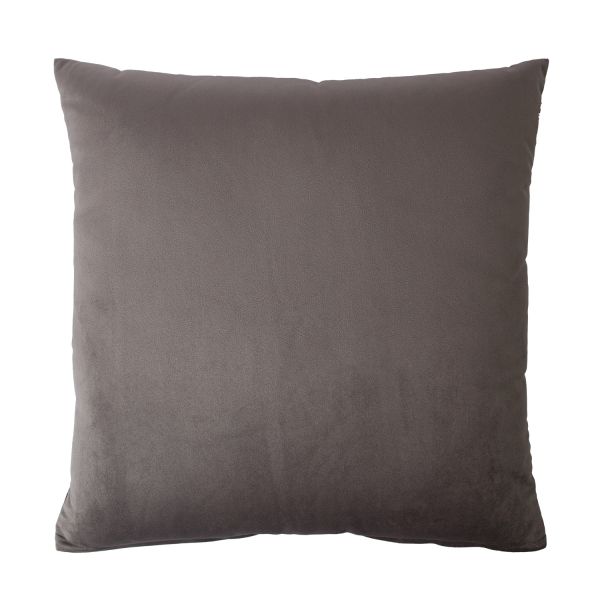 Pillow VELVET NEW 50x50cm, with zipper, taupe